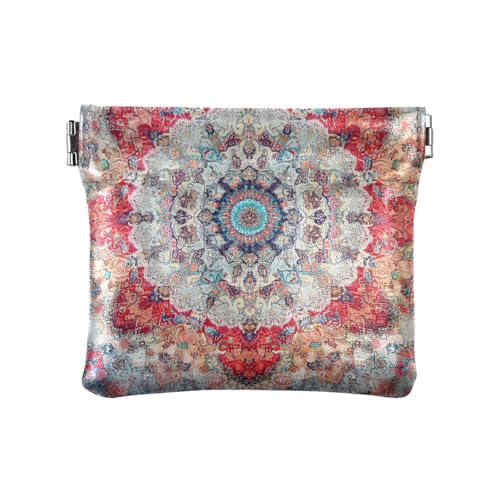 Kleine Geldbörse aus Leder im Bohemian-Stil, Boho-Stil, Vintage-Stil, Mandala-Stil, für Damen, praktische persönliche Gegenstände, Bohemian Boho Vintage Mandala, 1 size, Modern von famyily
