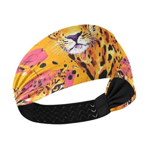 Leopardengesichter, abstrakte, rutschfeste modische Stirnbänder für Damen, dehnbarer Kopf für Damen, für athletischen Sport, Laufen, Laufen, Make-up, bunte Herzogshund-Sterne Leopardengesichter, abstrakte, rutschfeste modische Stirnbänder für Damen, dehnbarer Kopf für Damen, für athletischen Sport, Laufen, Laufen, Make-up, bunte Herzogshund-Sterne von famyily