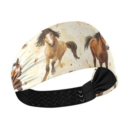 Lustiges Pferd im Ödland-Stil, kühlendes Stirnband für Damen, modisch, dehnbarer Kopf für Damen, für Tennis, Radfahren, Make-up, Make-up, bunte Herzogshund-Sterne Lustiges Pferd im Ödland-Stil, kühlendes Stirnband für Damen, modisch, dehnbarer Kopf für Damen, für Tennis, Radfahren, Make-up, Make-up, bunte Herzogshund-Sterne von famyily