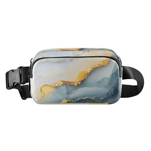 Marmor Weiß Gelb Süße Bauchtasche für Männer Frauen Multifunktions Umhängetasche mit verstellbarem Gurt für Reisen Shopping Laufen Marmor Weiß Gelb 1 Größe Marmor Weiß Gelb 1, Marmor weiß gelb, 1 size von famyily