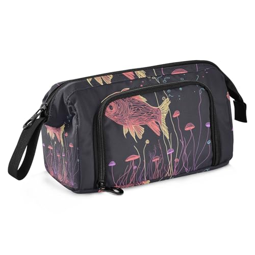 Niedliche Fisch-Federmäppchen, große Kapazität, Federmäppchen, leicht, extra groß, Federmäppchen für Studenten, Grundschule von famyily