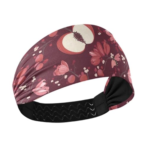 Niedliche Stachelbeerfrucht-Stirnbänder für Damenhaar, dehnbare Schweißbänder für Damen, für Workout, Fußball, Make-up, Wandern, bunte Herzogshund-Sterne von famyily