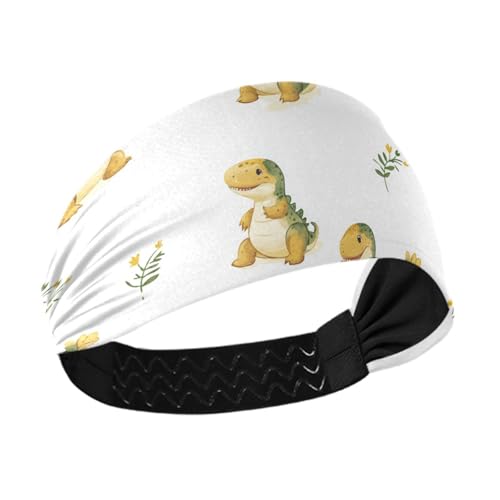 Niedliches Dinosaurier-Stirnband im Cartoon-Design, kühlend, modisch, dehnbar, für Workout, den täglichen Gebrauch, Laufen, Volleyball, bunte Herzogshund-Sterne, Weiß Niedliches Dinosaurier-Stirnband im Cartoon-Design, kühlend, modisch, dehnbar, für Workout, den täglichen Gebrauch, Laufen, Volleyball, bunte Herzogshund-Sterne, Weiß von famyily