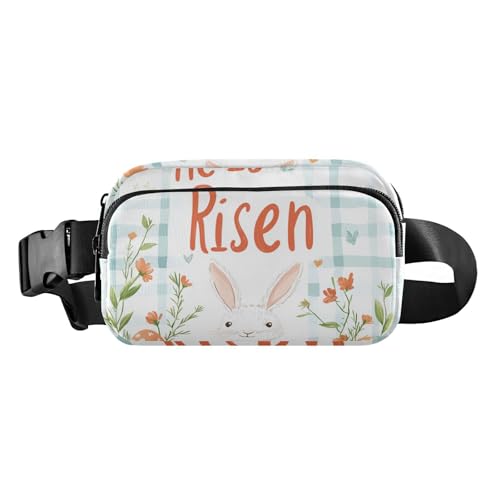 Osterhase Karotten Eier trendige Hüfttasche Bauchtasche für Damen und Herren, wasserabweisend, mit verstellbarem Gurt, für Einkaufen, Sport, Arbeit, Osterhase Karotteneier, 1 size von famyily