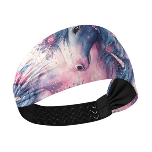 Pinke Einhörner, verträumtes blaues Realm, rutschfestes, breites Stirnband, dehnbares Haar für athletisches Sport, Yoga, Workout, Tennis, bunte Herzogshund-Sterne Pinke Einhörner, verträumtes blaues Realm, rutschfestes, breites Stirnband, dehnbares Haar für athletisches Sport, Yoga, Workout, Tennis, bunte Herzogshund-Sterne von famyily