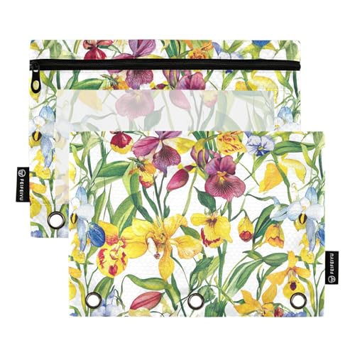 Prince Edward Island Damen-Slipper, Schönheit, Sommer, Blumen, Make-up-Tasche für 3 Ringe, Ordner, Etui mit 3 Ringen, für Kinder, Schreibwarenbedarf von famyily