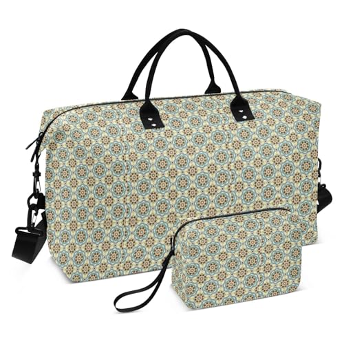 Reisetasche mit traditionellem japanischem Muster, für persönliche Gegenstände, Sporttasche, Turnbeutel mit Kulturbeutel für Workout, wasserdicht Reisetasche mit traditionellem japanischem Muster, für persönliche Gegenstände, Sporttasche, Turnbeutel mit Kulturbeutel für Workout, wasserdicht von famyily