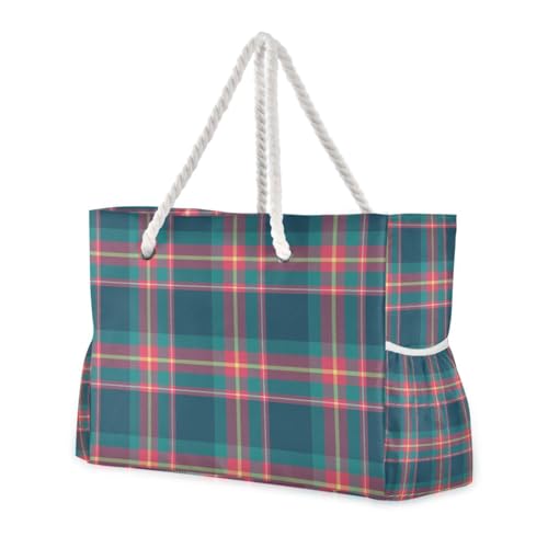 Reisetaschen für Damen, mit großem Fassungsvermögen, mit Seitentaschen, tragbar, Strandtasche, Pooltasche, Arbeitstasche, Einkaufstasche, Rot und Blau Reisetaschen für Damen, mit großem Fassungsvermögen, mit Seitentaschen, tragbar, Strandtasche, Pooltasche, Arbeitstasche, Einkaufstasche, Rot und Blau von famyily