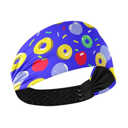 Rutschfeste, elastische Haarbänder in Donut-Form, für Workout, Gesichtswaschen, Sport, Fußball, bunte Sterne, Hellblau Rutschfeste, elastische Haarbänder in Donut-Form, für Workout, Gesichtswaschen, Sport, Fußball, bunte Sterne, Hellblau von famyily
