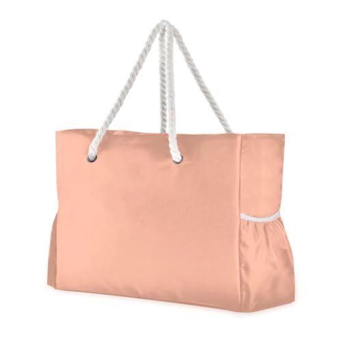 Sanddichte Tragetasche mit Seitentaschen, sanddicht, Outdoor-Tragetasche, Reiseutensilien, Strandgeschenke, Geburtstagsgeschenke für Frauen, Hellorange Sanddichte Tragetasche mit Seitentaschen, sanddicht, Outdoor-Tragetasche, Reiseutensilien, Strandgeschenke, Geburtstagsgeschenke für Frauen, Hellorange von famyily