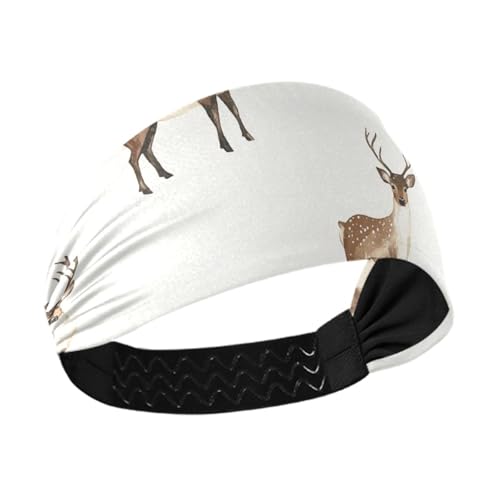 Schickes Rentier, minimalistischer, rutschfester Kopfband-Halter, Organizer, dehnbares Schweißband für Damen, für den täglichen Gebrauch, Make-up, Tennis, Wandern, bunte Herzogshund-Sterne Schickes Rentier, minimalistischer, rutschfester Kopfband-Halter, Organizer, dehnbares Schweißband für Damen, für den täglichen Gebrauch, Make-up, Tennis, Wandern, bunte Herzogshund-Sterne von famyily