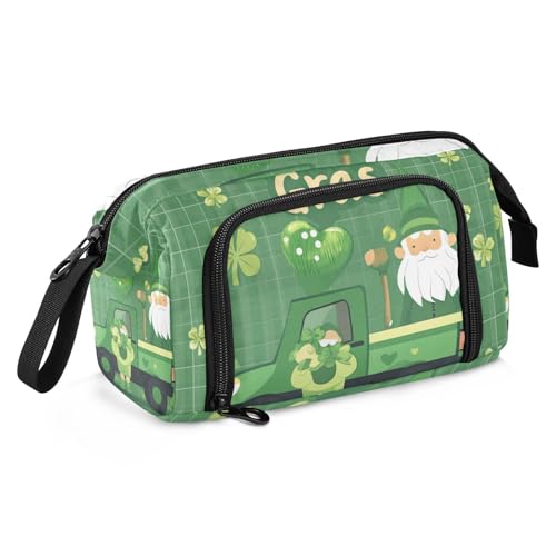 St. Patrick's Day Truck Federmäppchen Große Kapazität Niedliche Federmäppchen Multifunktionales Federmäppchen für Erwachsene für Krankenschwester Mittelschule von famyily