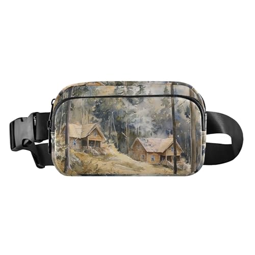 Stilvolle Bauchtasche für Damen und Herren, charmante Freiheitsstatue, kleine Crossbody-Sporttasche für Workout, Laufen, Cabins West Virginia, 1 size Stilvolle Bauchtasche für Damen und Herren, charmante Freiheitsstatue, kleine Crossbody-Sporttasche für Workout, Laufen, Cabins West Virginia, 1 size von famyily