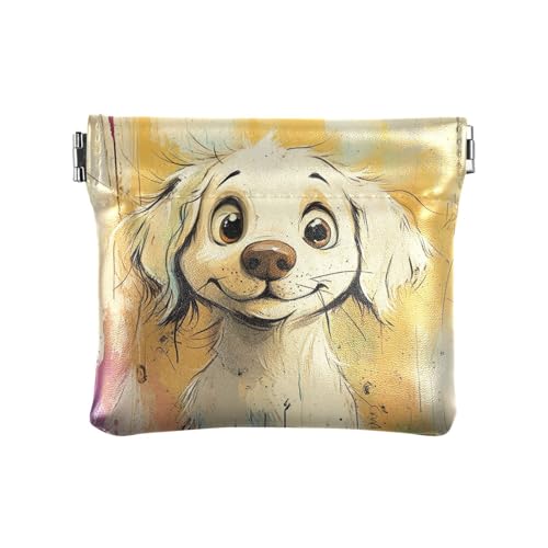 Sweet Capybara Damen Kleingeldbörse Leder Kleingeldbörse Einzigartige Kleingeldbörse für Mädchen Damen Handtasche Weiß, Cartoon Happy Pup, 1 size, Modern Sweet Capybara Damen Kleingeldbörse Leder Kleingeldbörse Einzigartige Kleingeldbörse für Mädchen Damen Handtasche Weiß, Cartoon Happy Pup, 1 size, Modern von famyily