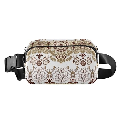 Tribal Boho-Gürteltasche, trendig, für Damen und Herren, kleine Schultertasche mit verstellbarem Gurt, für Reisen, Einkaufen, Laufen, Tribal Boho Gold, Einheitsgröße Tribal Boho-Gürteltasche, trendig, für Damen und Herren, kleine Schultertasche mit verstellbarem Gurt, für Reisen, Einkaufen, Laufen, Tribal Boho Gold, Einheitsgröße von famyily