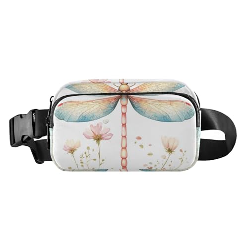 Twigs Bird Spring Cute Fanny Pack Waist Bag for Men Women Large Capacity Belt Bag Travel Wallet for Running Hiking, Cartoon Libelle White Beauty, 1 size von famyily