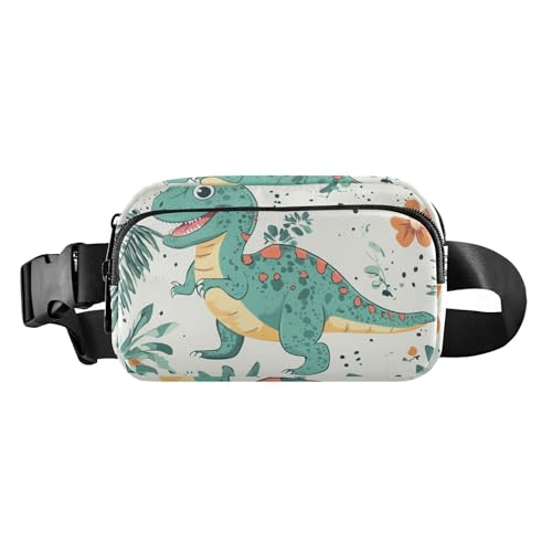 Twigs Bird Spring Cute Fanny Pack Waist Bag for Men Women Large Capacity Belt Bag Travel Wallet for Running Hiking, Lustiges Dino, 1 size von famyily