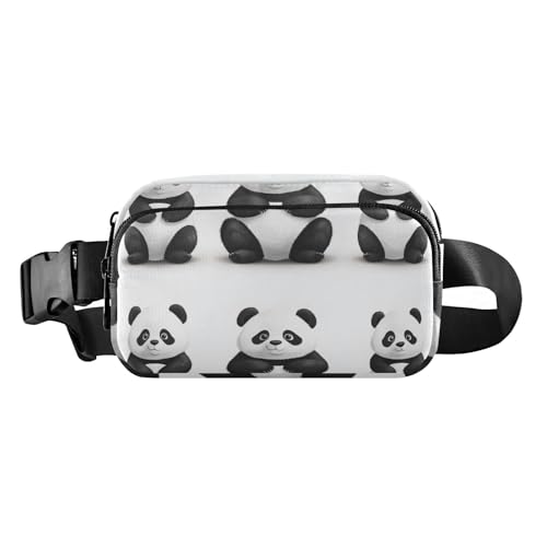 Twigs Bird Spring Cute Fanny Pack Waist Bag for Men Women Large Capacity Belt Bag Travel Wallet for Running Hiking, Sweet Panda White, 1 size von famyily