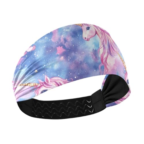 Verzauberte Einhörner, kühlendes Stirnband für Damen, dehnbarer Kopf zum Waschen von Gesichtstennis, für den täglichen Gebrauch, Volleyball, bunte Herzogshund-Sterne Verzauberte Einhörner, kühlendes Stirnband für Damen, dehnbarer Kopf zum Waschen von Gesichtstennis, für den täglichen Gebrauch, Volleyball, bunte Herzogshund-Sterne von famyily