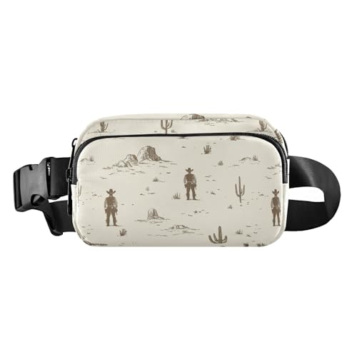 Western-Cowboystiefel, modische Umhängetasche, Hüfttasche für Damen und Herren, große Kapazität, Gürteltasche, Western Cowboy Weite Wildnis, 1 size von famyily