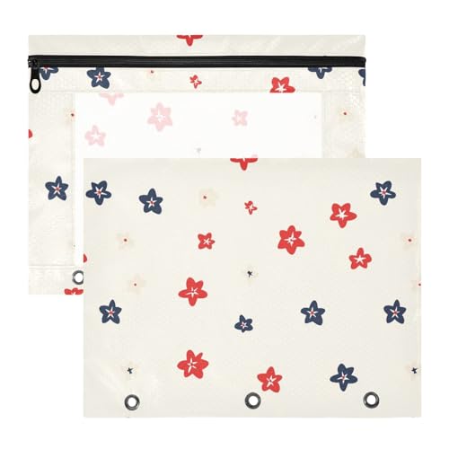 famyily Federmäppchen mit Reißverschluss, Stifthalter für A4-Papier, Briefe, 2 Stück, für Lehrer, Schule, Studenten, Lehrerbedarf, buntes Blütenmuster, niedliches Muster famyily Federmäppchen mit Reißverschluss, Stifthalter für A4-Papier, Briefe, 2 Stück, für Lehrer, Schule, Studenten, Lehrerbedarf, buntes Blütenmuster, niedliches Muster von famyily