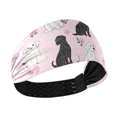 famyily Niedliche Labrador-Retriever-Hunde, rosa, rutschfestes Stoff-Stirnband, dehnbare Schweißbänder für den Kopf, für Make-up, Laufen, Workout, den täglichen Gebrauch, bunte Herzogshund-Sterne famyily Niedliche Labrador-Retriever-Hunde, rosa, rutschfestes Stoff-Stirnband, dehnbare Schweißbänder für den Kopf, für Make-up, Laufen, Workout, den täglichen Gebrauch, bunte Herzogshund-Sterne von famyily