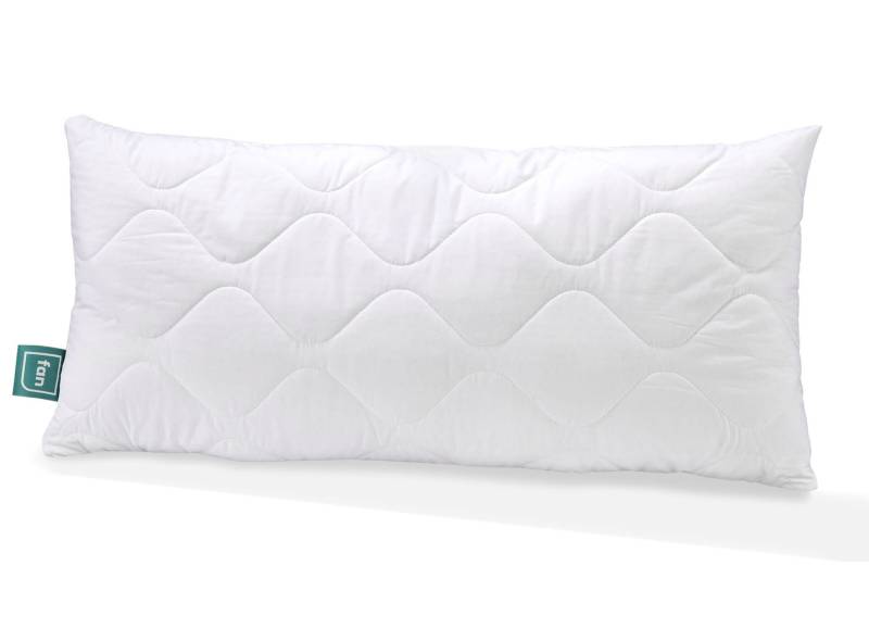 Bettwarenprogramm von fan aus reinen Naturmaterialien, Kissen, Größe 121 (Kissen, 40/80 cm), Weiss von fan
