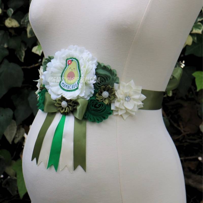 Mamacado Themed Holy Guacamole Babyparty, Avocado-Babyparty-Schärpe, Avocado-Mutterschafts-Schärpe, Avocado-Schärpe Für Mama von fancyinribbon