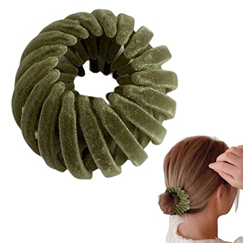 4 Stück Vogelnest-Magie-Haarspange, Vogelnest-Haarnadel, Pferdeschwanz-Haarklammer, Lazy Bird's Nest-Platten-Haarnadel, rutschfeste Damen-Haar-Accessoires für Pferdeschwanz, Dutt, Haarnadel-Styling von fanelod