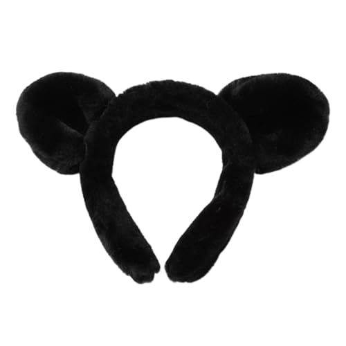 Bärenohren Stirnband für Erwachsene, niedliches Plüsch-Haarband, Bärenohren, niedliches Plüsch-Make-up-Stirnband, Gesichtswasch-Stirnband, Bärenohren-Haarband, rutschfestes Hautpflege-Stirnband zum von fanelod