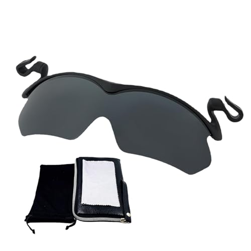 Clip-Cap-Sport-Sonnenbrille, Clip-on-Hut, polarisierte Sonnenbrille, UV-blockierende polarisierte Clip-on-Sonnenbrille für Männer und Frauen, stilvolle randlose Sonnenbrille zum Radfahren, Fahren von fanelod