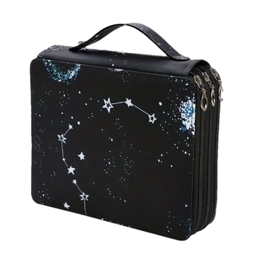 Farbige Federmäppchen, Bleistift Halter Fall, 124 Slots Zeichnung Etui mit Mehrschichtige Reißverschlüsse, Lagerung Organizer Tasche Stoff Stifte Fall, Schreibwaren Beutel Tasche Fall für Künstler von fanelod