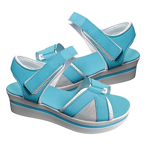 Flache Damen-Sandalen | flache flache Sandalen mit niedriger Sohle und verstellbaren Riemen für Strandeinkäufe von fanelod