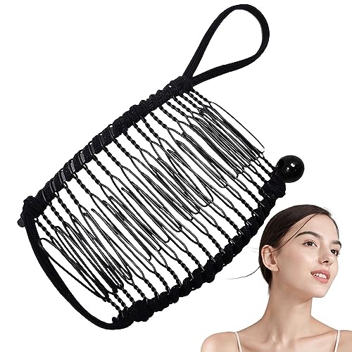 Große Größe Stretch Banana Clips Banana Clip Kamm Dehnbar Bananenkamm Haarspangen Clincher Combs Vintage Banana Haarspangen Halter Clip zum Fixieren von Haaren, Bananenkämme für Frauen mit dickem von fanelod