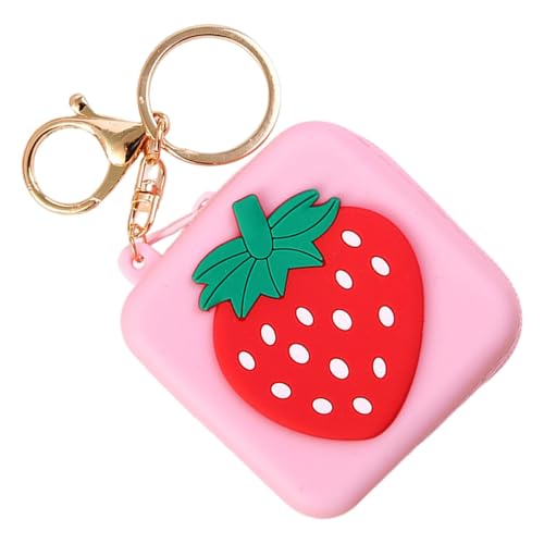 Silikon-Geldbörse Schlüsselanhänger | Münztasche mit niedlichem Muster | niedliches Muster | Mehrzwecktasche | OIN Pouch niedlicher Mehrzwecktasche Schlüsselanhänger mit Reißverschluss Design mit von fanelod