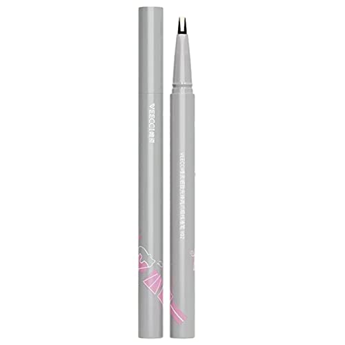 Unterer Wimpernstift, wasserfester Zwei-Klauen-Stift für gefälschte Wimpern mit flüssiger Spitze, schnell trocknender Eyeliner-Stift, superschlanker Eyeliner für Weihnachtsfeier, Halloween von fanelod