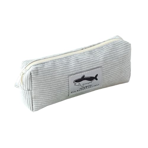 fanelod Federmäppchen, einfarbiges Federmäppchen, Federmäppchen aus Cord, großes Fassungsvermögen für Schreibwaren, Make-up-Tasche, Bleistift-Organizer, Schreibwarentaschen für das Schulbüro fanelod Federmäppchen, einfarbiges Federmäppchen, Federmäppchen aus Cord, großes Fassungsvermögen für Schreibwaren, Make-up-Tasche, Bleistift-Organizer, Schreibwarentaschen für das Schulbüro von fanelod