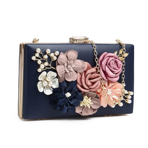 fannos Clutch damen blumen brautbeutel portemonnaie tasche abendhandtasche damen brauttasche hochzeit brauttasche hochzeit hochzeit tasche braut handtasche handtasche mit kette von fannos