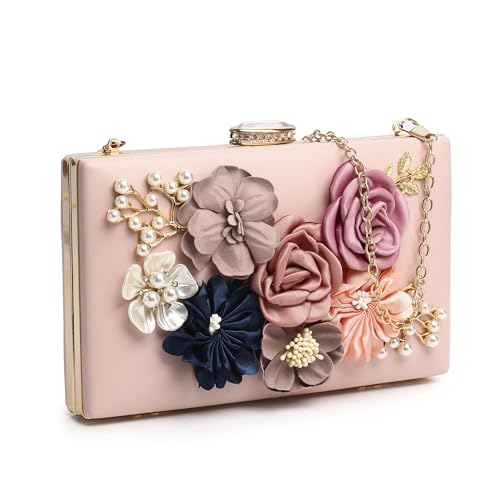 fannos Clutch damen blumen brautbeutel portemonnaie tasche abendhandtasche damen brauttasche hochzeit brauttasche hochzeit hochzeit tasche braut handtasche handtasche mit kette von fannos