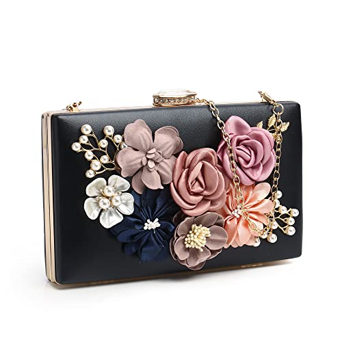 fannos Clutch damen blumen brautbeutel portemonnaie tasche abendhandtasche damen brauttasche hochzeit brauttasche hochzeit hochzeit tasche braut handtasche handtasche mit kette von fannos