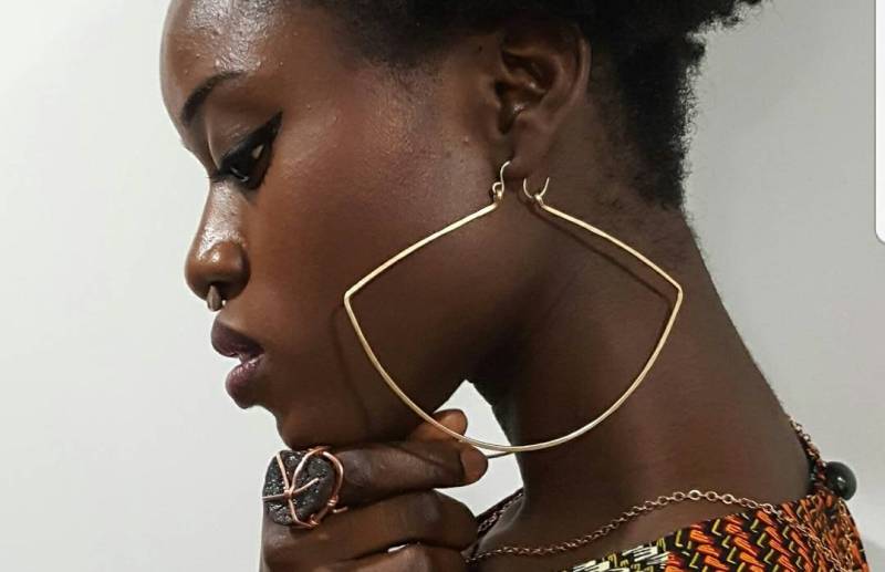 xl Ohrringe in Fächerform von fantacelah