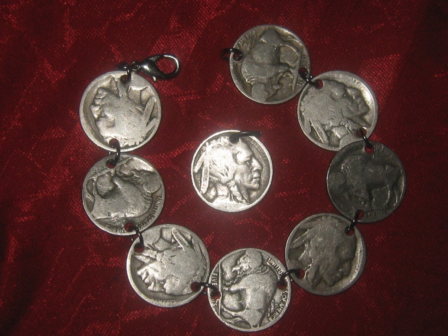Authentisch Vintage Buffalo Nickel Armband Anhänger Set Spezieller Großhandelspreis Authentisch Vintage Buffalo Nickel Armband Anhänger Set Spezieller Großhandelspreis von fantazy007