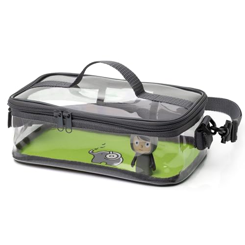 fantifant Magnetboden- Tasche für Toniefiguren | Transparente Tasche zum Transportieren und Aufbewahren von bis zu 30 Figuren (abhängig von der Figurengröße) (mambagrün) von fantifant