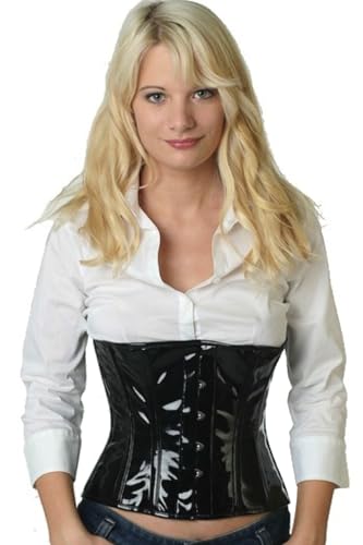 fapedo Korsett Corsage Korsage Taillen kurz Lack schwarz 42 von fapedo