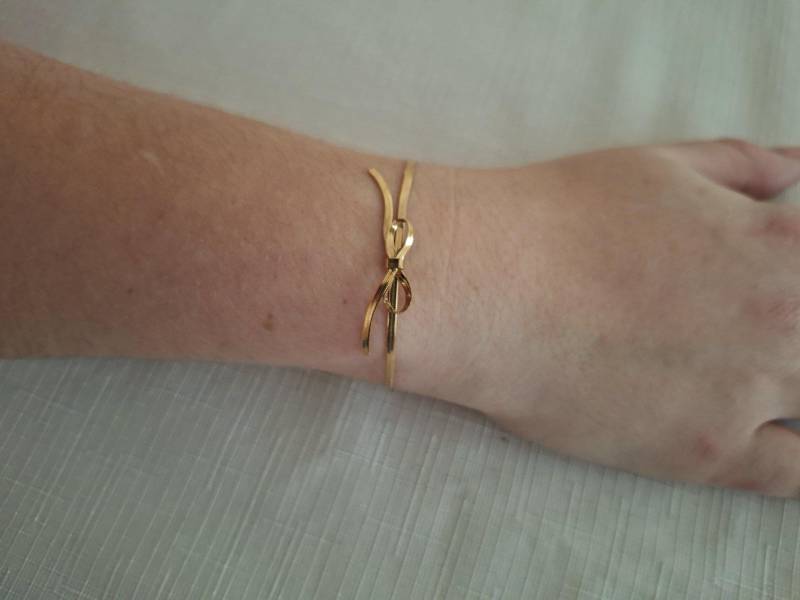 Armband Schleife Edelstahl von farbenspielschmuck