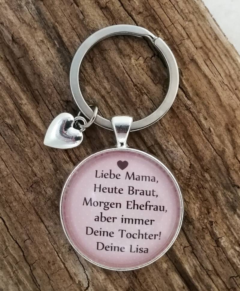Schlüsselanhänger "Brautmutter" Schlüsselanhänger "Brautmutter" von farbenspielschmuck