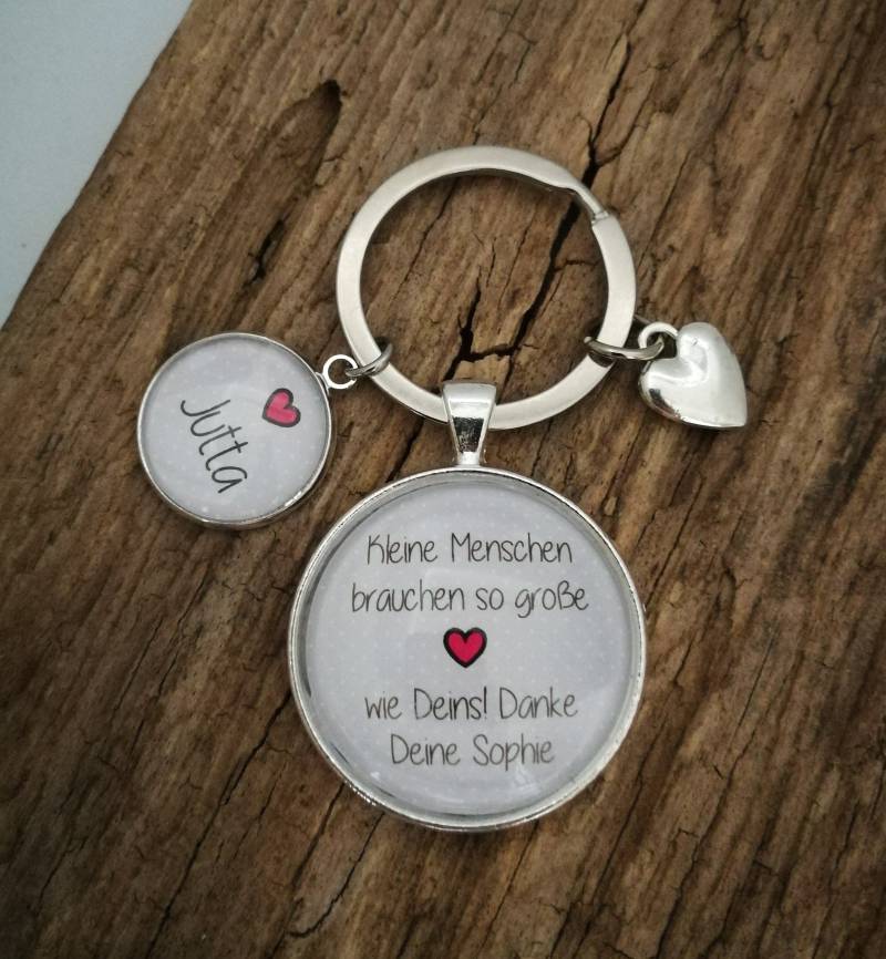 Schlüsselanhänger "Erzieherin" Personalisierbar von farbenspielschmuck