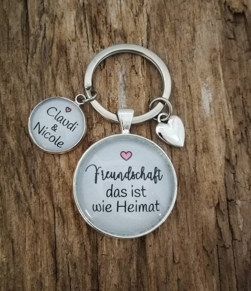 Schlüsselanhänger "Freundschaft" von farbenspielschmuck