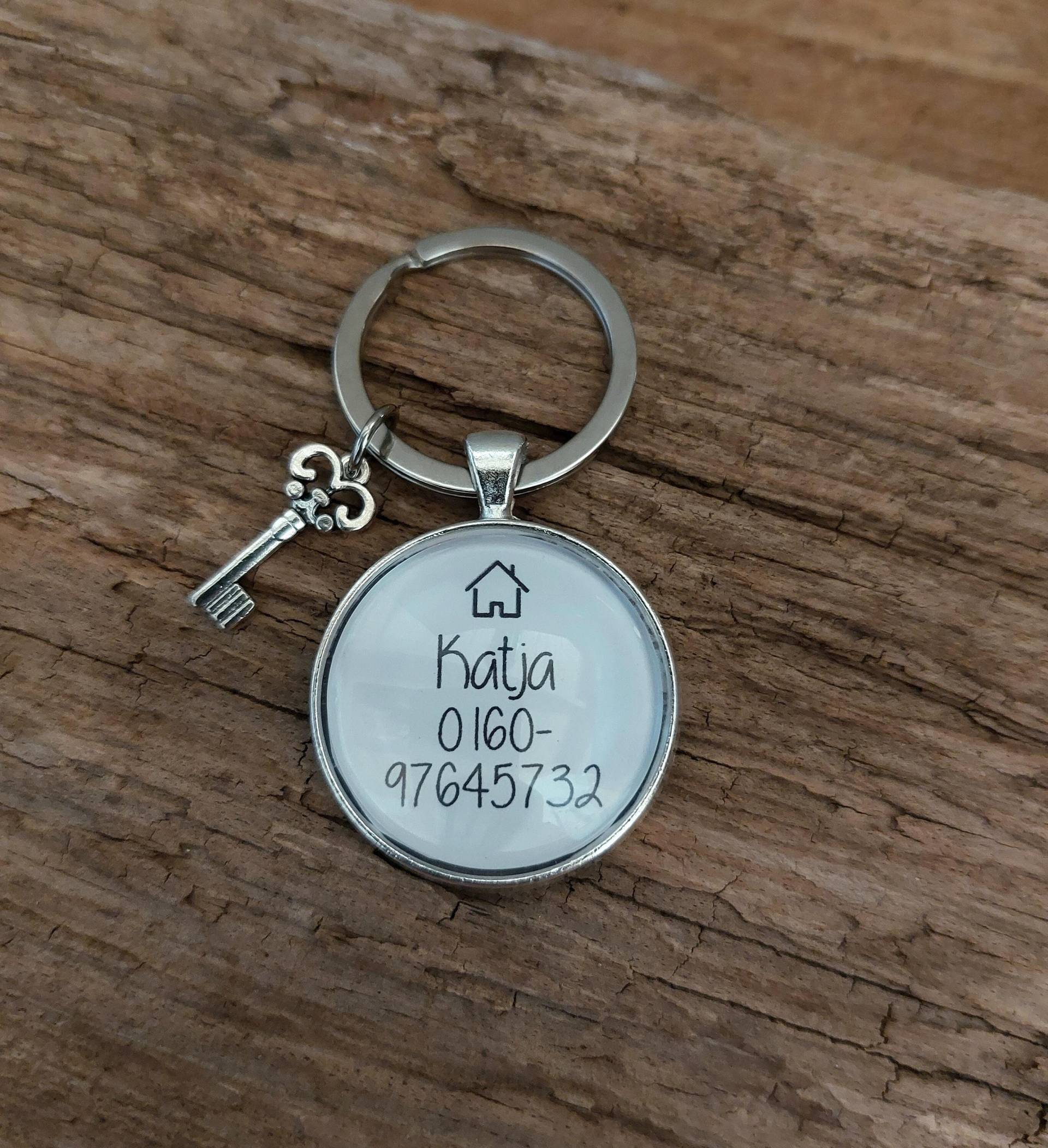Schlüsselanhänger Name Handynummer Schlüsselanhänger Name Handynummer von farbenspielschmuck