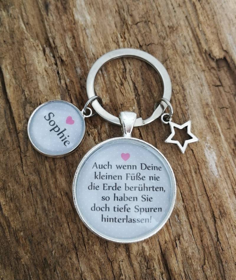 Schlüsselanhänger "sternenkind" Personalisiert von farbenspielschmuck